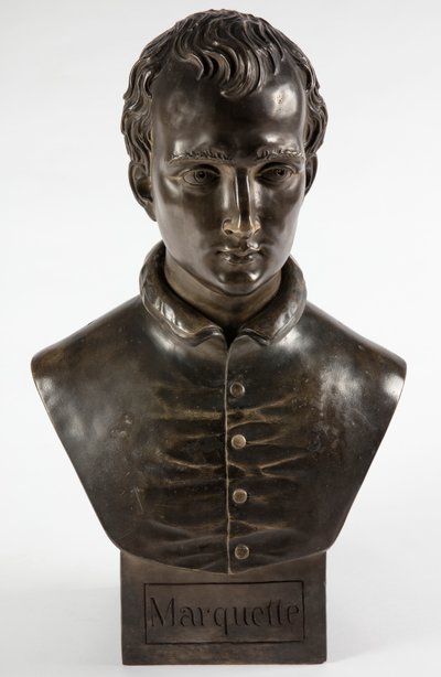 Plaster bust of Pere Marquette by Maximilian Schneiderhahn by Maximilian Schneiderhahn